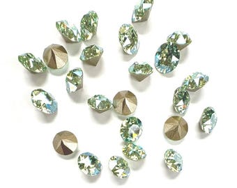Chrysolite Moonlight SS39 Swarovski 1088 XIRIUS Chaton - 24 Pcs - Etsy