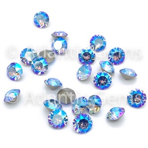 Light Sapphire Shimmer SS39 EuroCrystal 1088 XIRIUS Chaton - 24 pcs