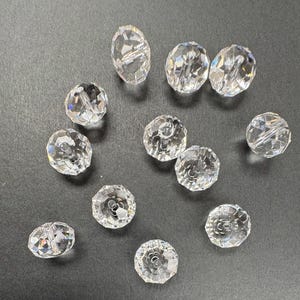 Crystal - Clear 12mm Swarovski 5040 Briolette Beads  - 12pcs