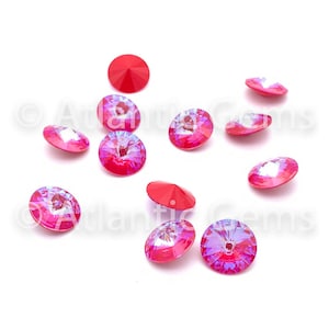 Crystal Royal Red DeLite 14mm EuroCrystal 1122 Rivoli - 12 pcs