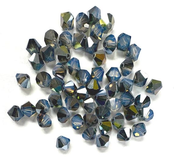 サン WITNESS MAKESTAR ホロトレカ White Opal Star Shine 6mm Swarovski 5328 Bicone - 36pcs - Etsy