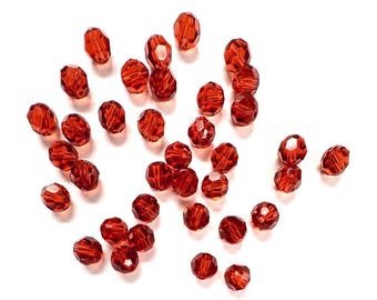 ロザリン 8 mm スワロフスキー 5000 ラウンドビーズ - 18個 - Etsy 日本