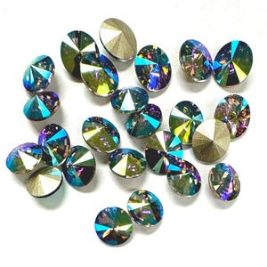 Crystal Glacier Blue AMC SS39 EuroCrystal 1122 Rivoli - 24 stuks