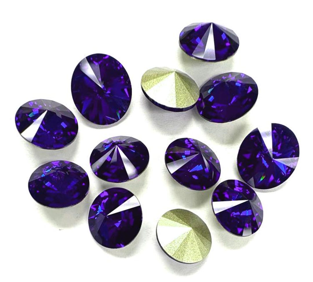 Dark Sapphire SS39 Swarovski 1122 Rivoli - 24 Pcs - Etsy