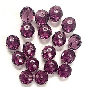 Amethyst 6mm Swarovski 5040 Briolette Beads  - 24pcs