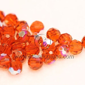 Indian Red AB 6mm Swarovski 5000 Round Beads  - 36pcs
