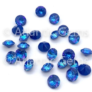 Crystal Royal Blue DeLite SS39 EuroCrystal 1088 XIRIUS Chaton - 24 pcs
