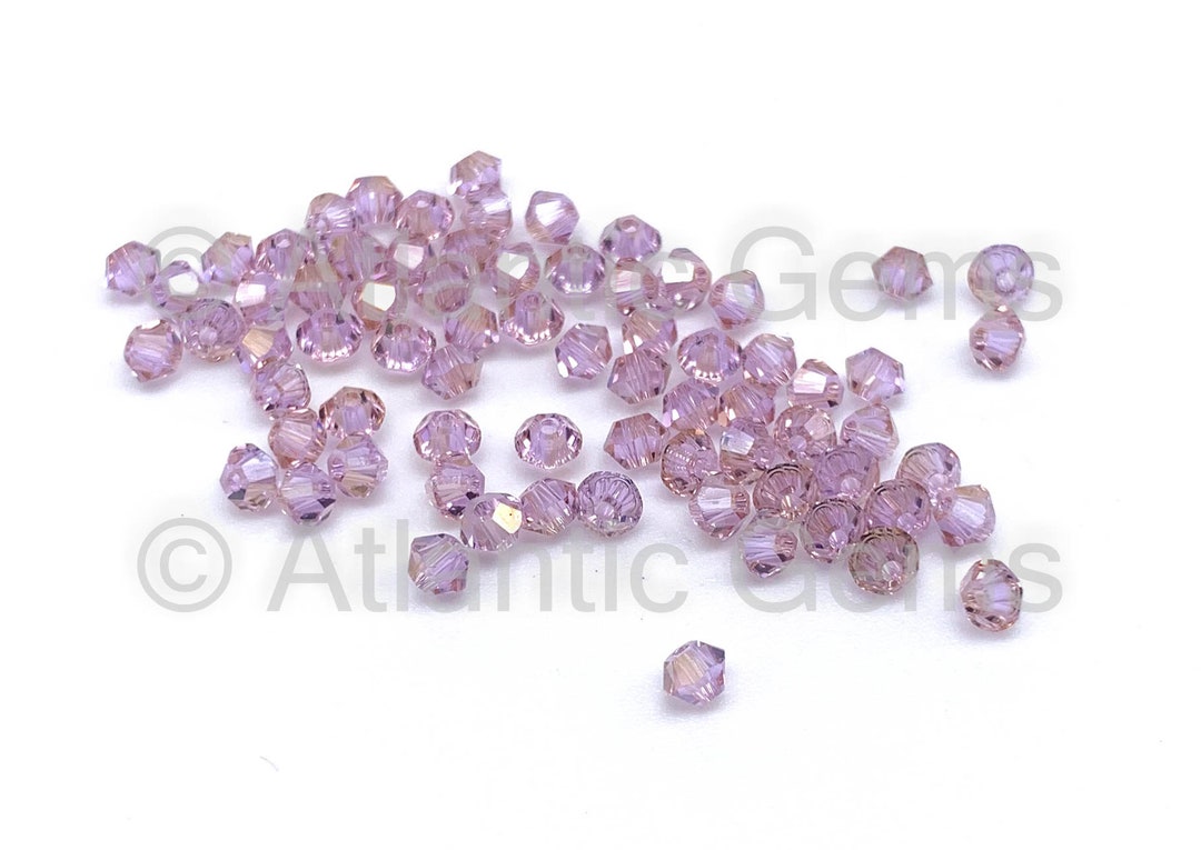 バイオレット シャンパン AMC 6 mm スワロフスキー 5328 バイコーン