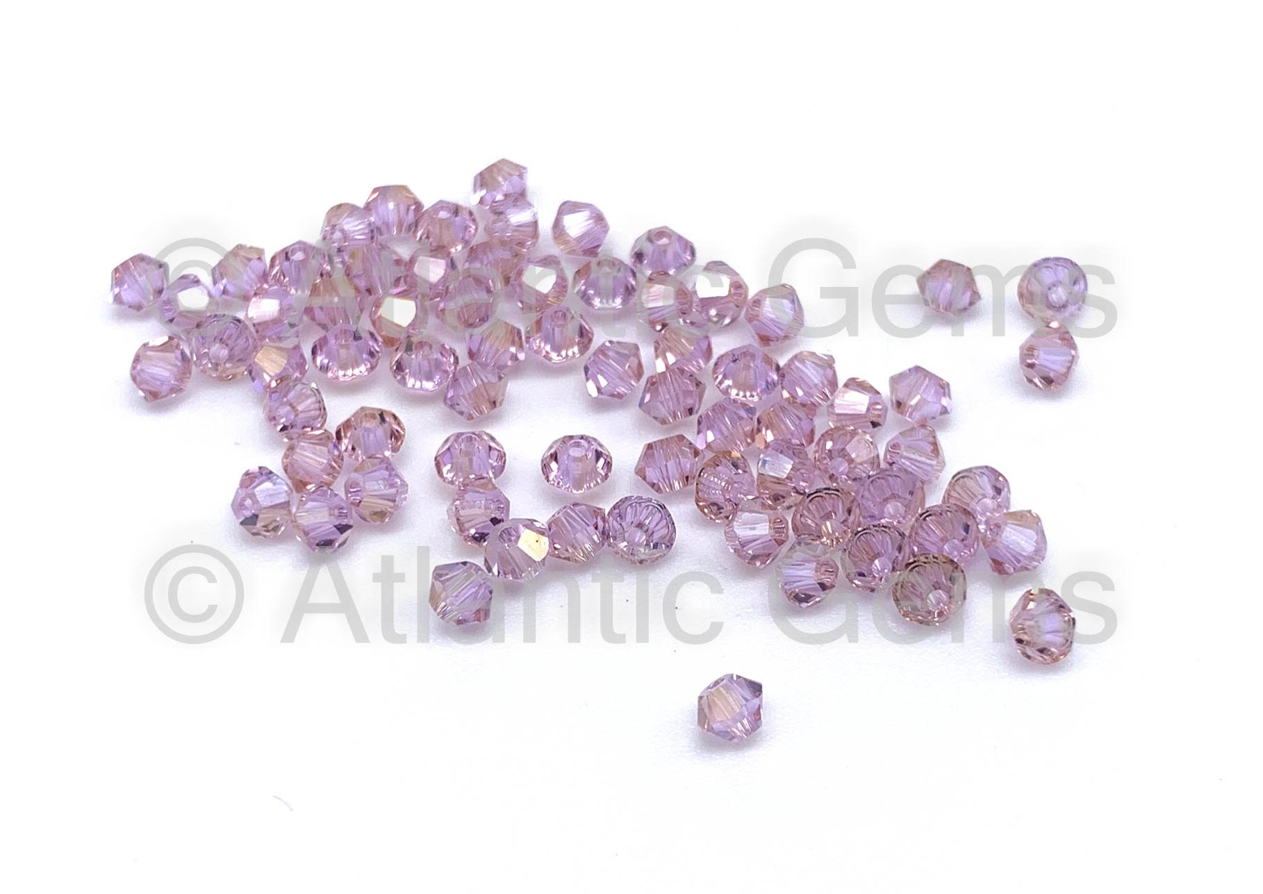 バイオレット シャンパン AMC 6 mm スワロフスキー 5328 バイコーン