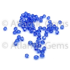 Saphir 3 mm Eurocristal 5328 Toupie - 72 pièces