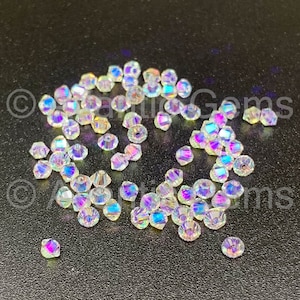 Crystal Shimmer 2X 3mm EuroCrystal 5328 Bicone  - 72pcs