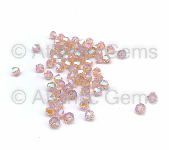 Swarovski 5328 3mm Xilion Bicone Beads Crystal AB 2X (72 pieces)