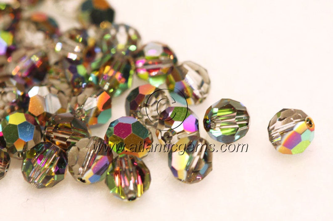 Crystal Vitrail Medium 8mm Swarovski 5000 Round Beads - 18pcs - Etsy