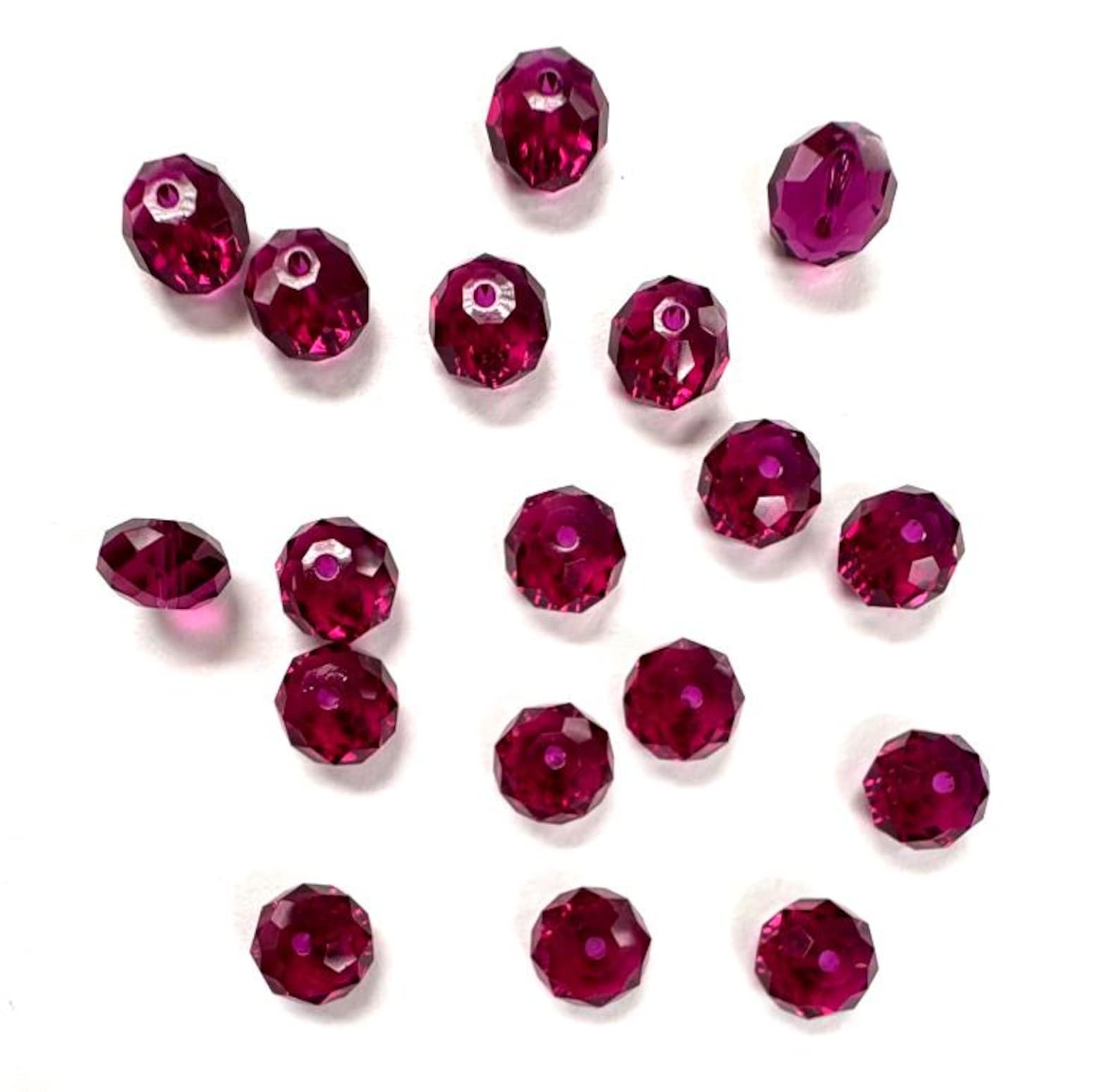 Ruby 8mm Swarovski 5040 Briolette Beads - 18pcs - Etsy