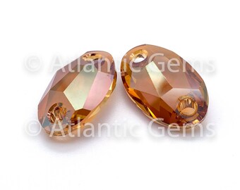 スワロフスキー 縫い付け 2穴 フクロウ 18 x 11 mm クリスタル 3231