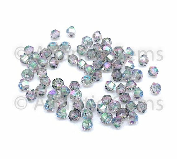 50 Pcs Swarovski 5328 6mm Crystal Xilion Bicone Beads Rhinestones DIY Jewelry Marking Assorted Violet Purple Colors Mix from Mychobos