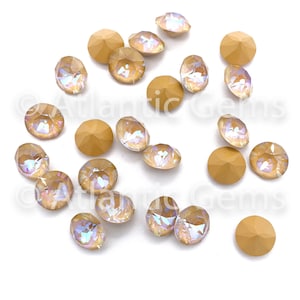 Crystal Ochre DeLite SS39 EuroCrystal 1088 XIRIUS Chaton - 24 pcs