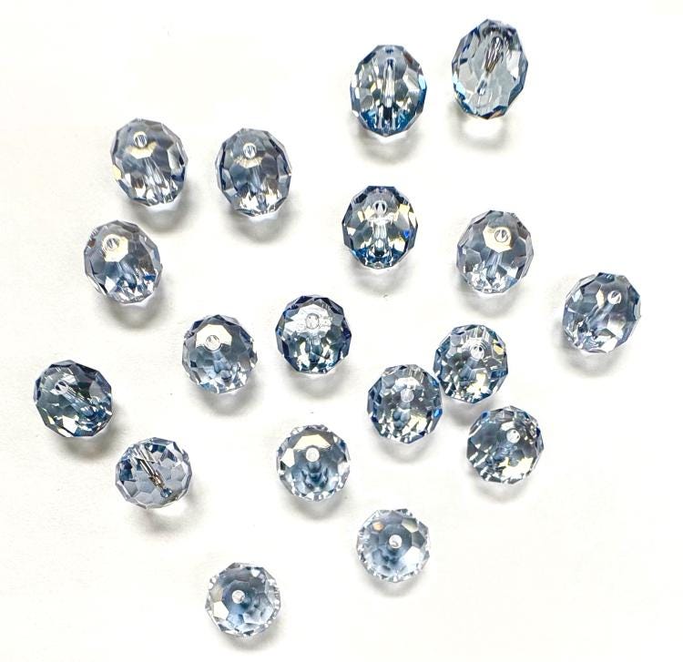 Crystal Blue Shade 8mm Swarovski 5040 Briolette Beads - 18pcs - Etsy