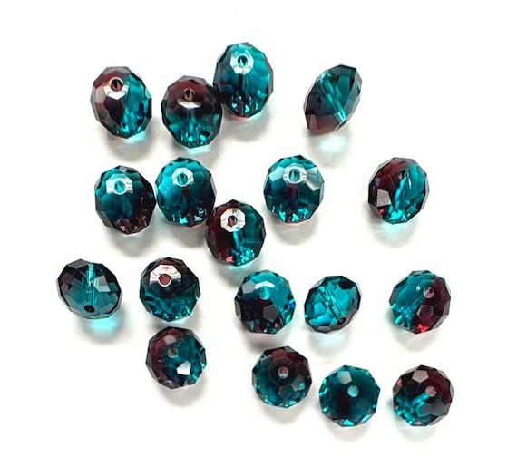 Buy Burgundy Blue Zircon Blend 6mm Swarovski 5040 Briolette Beads