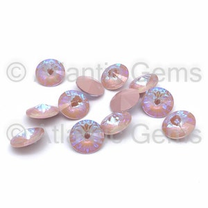 Crystal Dusty Pink DeLite 14mm EuroCrystal 1122 Rivoli - 12 pcs