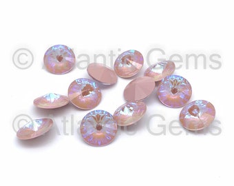Crystal Dusty Pink DeLite 12mm Swarovski 1122 Rivoli  - 12 pcs