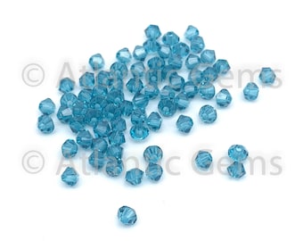 Indicolite 5mm Swarovski 5328 Bicone  - 72pcs