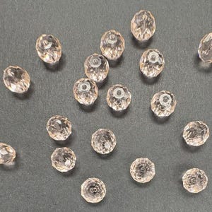 Silk 6mm Swarovski 5040 Briolette Beads  - 24pcs
