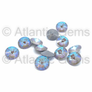Crystal Serene Gray DeLite 12mm EuroCrystal 1122 Rivoli  - 12 pcs