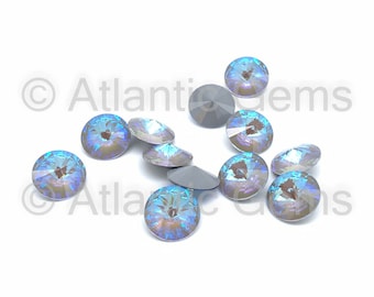 Crystal Serene Gray DeLite 12mm Swarovski 1122 Rivoli  - 12 pcs