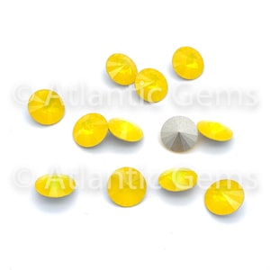 Yellow Opal 12mm Swarovski 1122 Rivoli  - 10 pcs