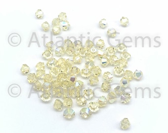Jonquil AB 3mm Swarovski 5328 Bicone  - 72pcs