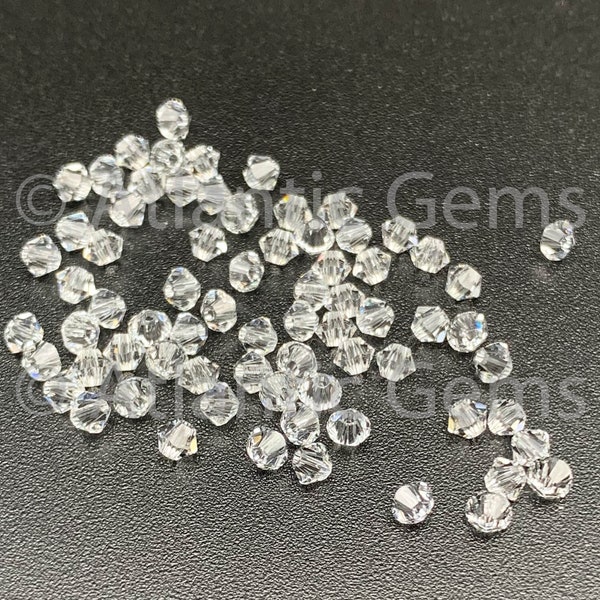 Crystal - Clear 4mm Swarovski 5328 Bicone  - 72pcs