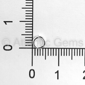 5-Pack Sterling Silver Jump Rings - 6mm Heavy Gauge (1mm / 18ga) For Jewelry Making