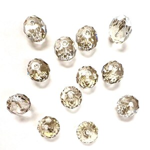 Crystal Silver Shade 12mm Swarovski 5040 Briolette Beads  - 12pcs
