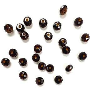 Mocca 6mm Swarovski 5040 Briolette Beads  - 24pcs