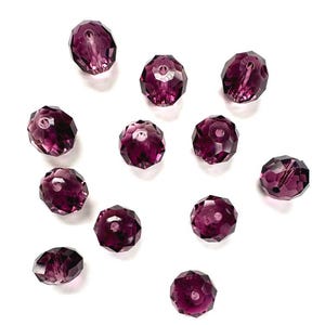 Amethyst Blend 12mm Swarovski 5040 Briolette Beads  - 12pcs