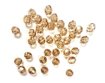 Light Colorado Topaz 8mm Swarovski 5000 Round Beads  - 18pcs