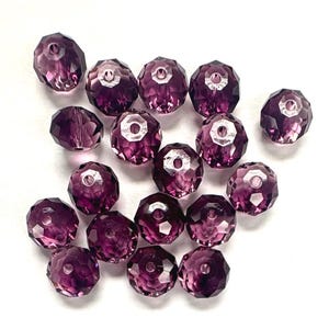 Amethyst Blend 6mm Swarovski 5040 Briolette Beads  - 24pcs