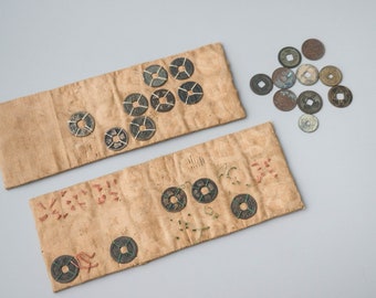 Twenty-three old coins Japanese coins