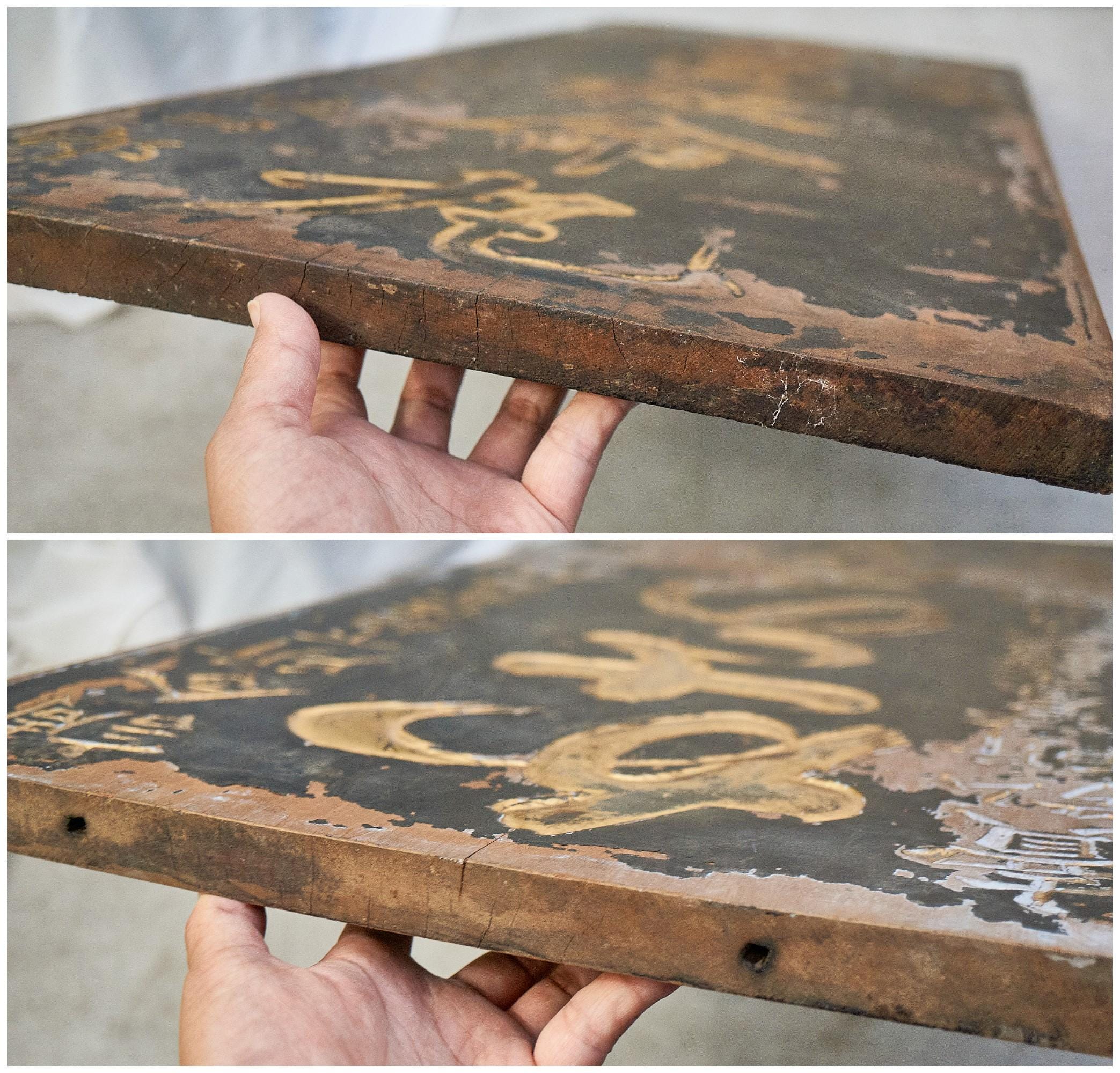 Early 1800s Old Wooden Signboard Japanese Signboard - Etsy