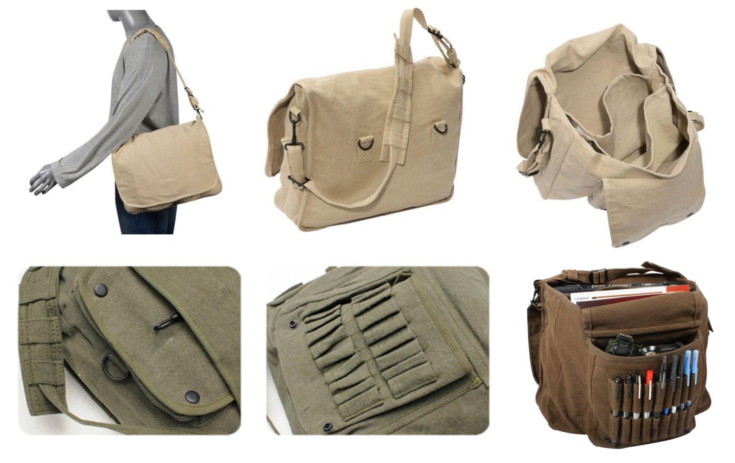 Outback canvas messenger bag sale