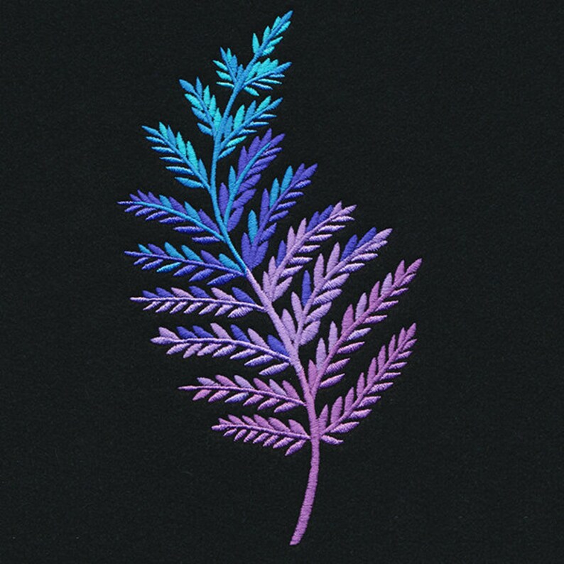 Intricate Fern Embroidered Canvas Rucksack Backpack Etsy