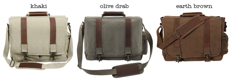 Engraved Swallow Embroidered Canvas with Leather Accents Premium Laptop Bag