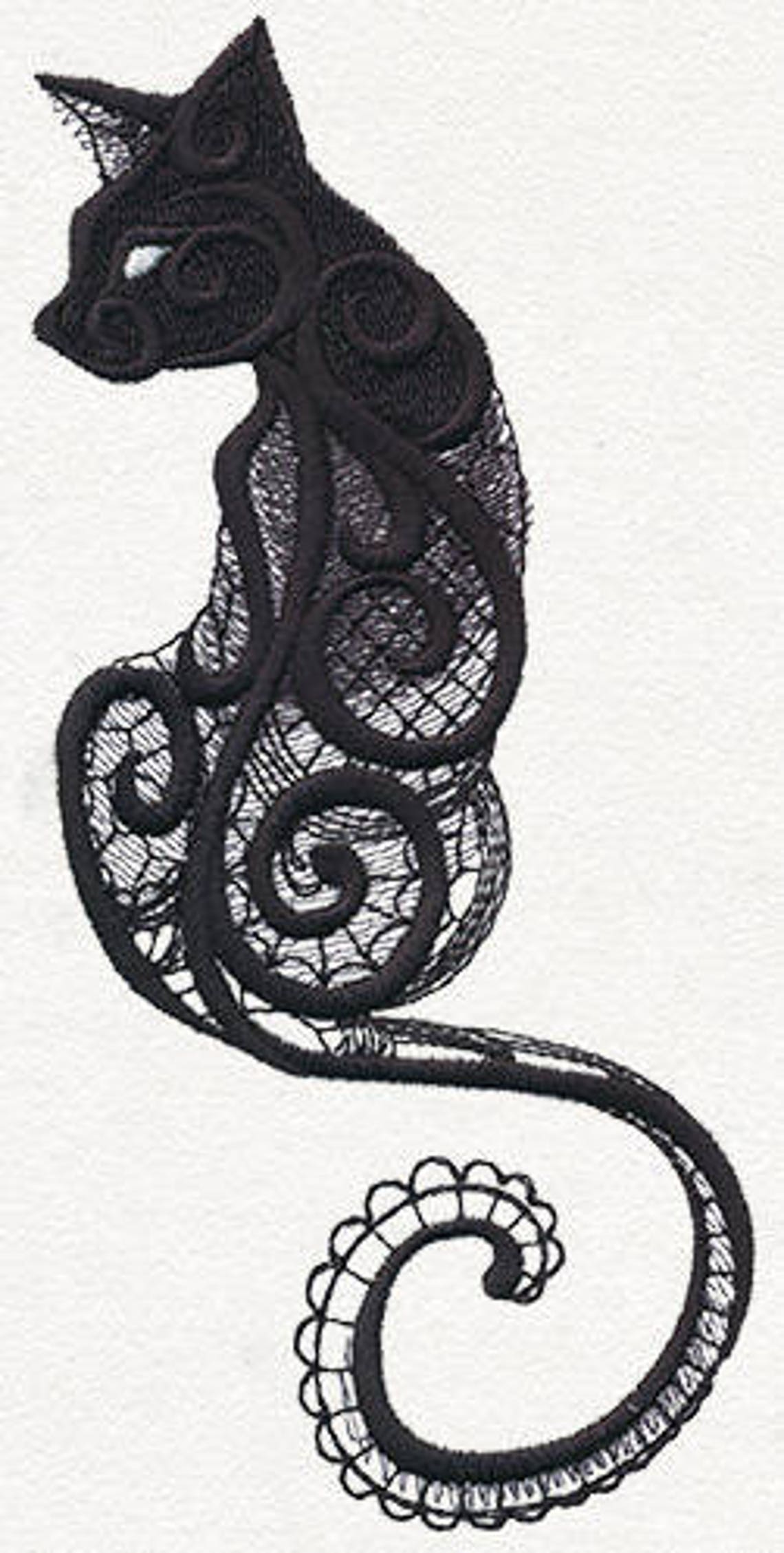 Swirling Cat Bag Cat Messenger Bag Cat Canvas Bag Dark Etsy