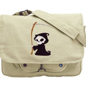 Umhängetasche aus besticktem Canvas