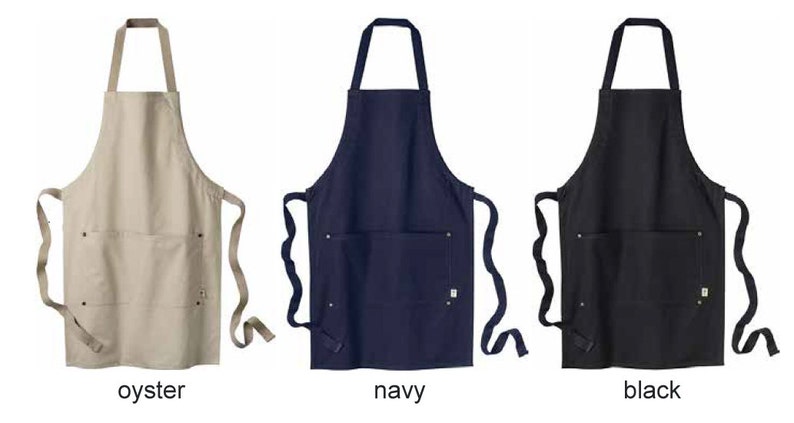 Funny Coffee Apron Coffee Break Recycled Polyester Apron Server Apron No Coffee No Workee Embroidered 8 oz Organic Cotton