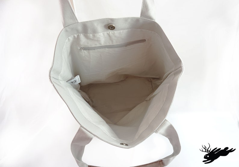 Wicked Cute Born Weird Embroidered Canvas Tote with Vegan Leather Accents