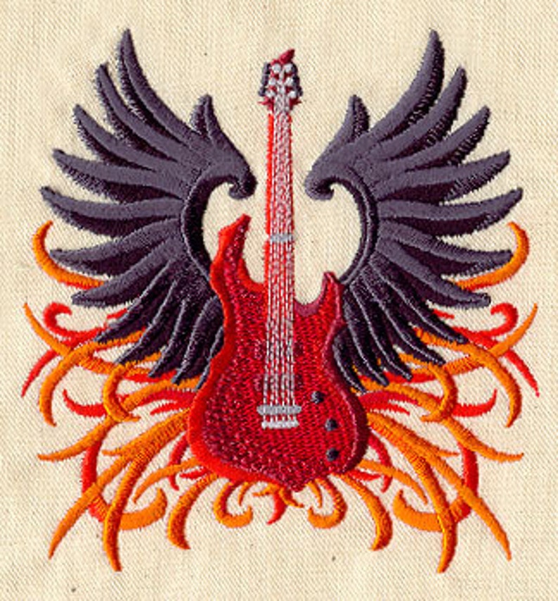 Strings on Wings Embroidered Canvas Messenger Bag Etsy