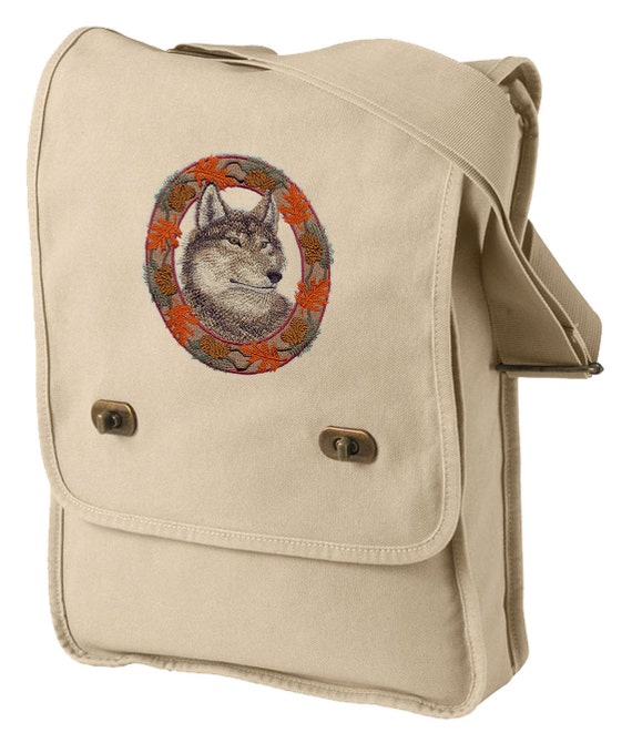 Wolf Bag Wolf Messenger Bag Wolf Travel Bag Wolf in Autumn Etsy