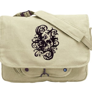 Gruselige Schatten Messenger-Tasche bestickt